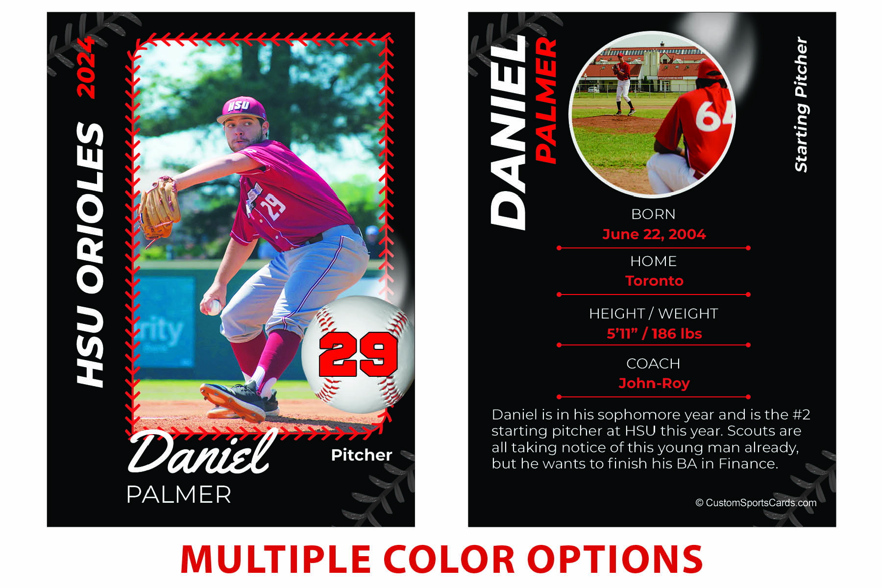 Baseball Trading Card 03 | Custom Sports Cards BASEBALL CARDS main image 0